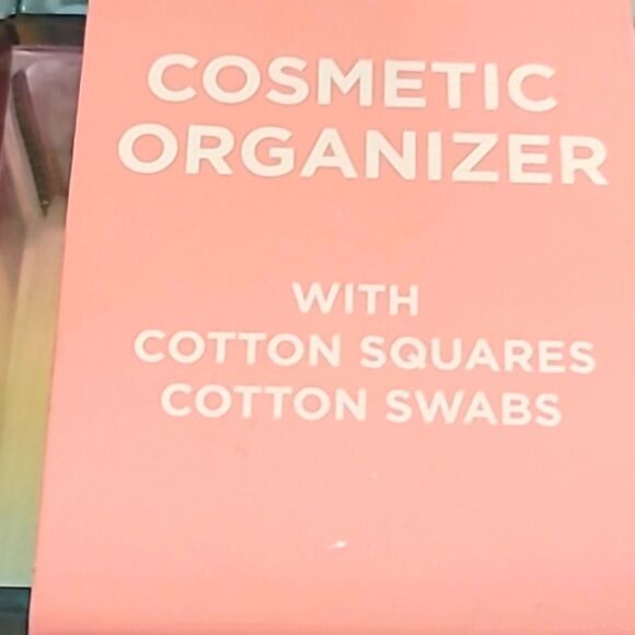 Juicy Couture Iridescent Rainbow Cosmetic Organizer w/Cotton Squares & Swabs - Picture 8 of 10